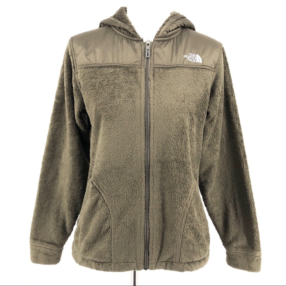 [THE NORTH FACE]★韓国大人気★Snug fleece hoodie jacket Women's The North Face Light Brown Teddy Fleece Zip Up