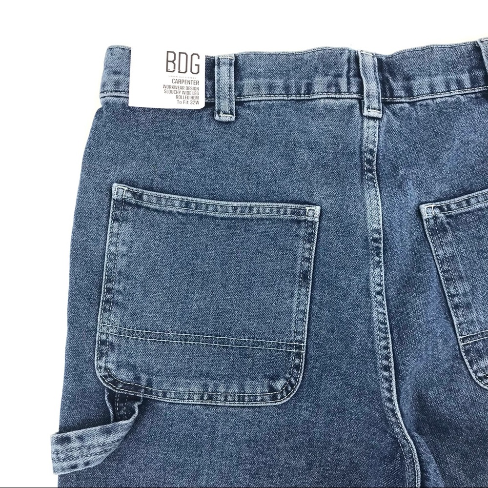 【BAON】[unisex] Patch Carpender Banding Bermuda Denim PT Edikted Carpenter Denim Bermuda Shorts | PacSun