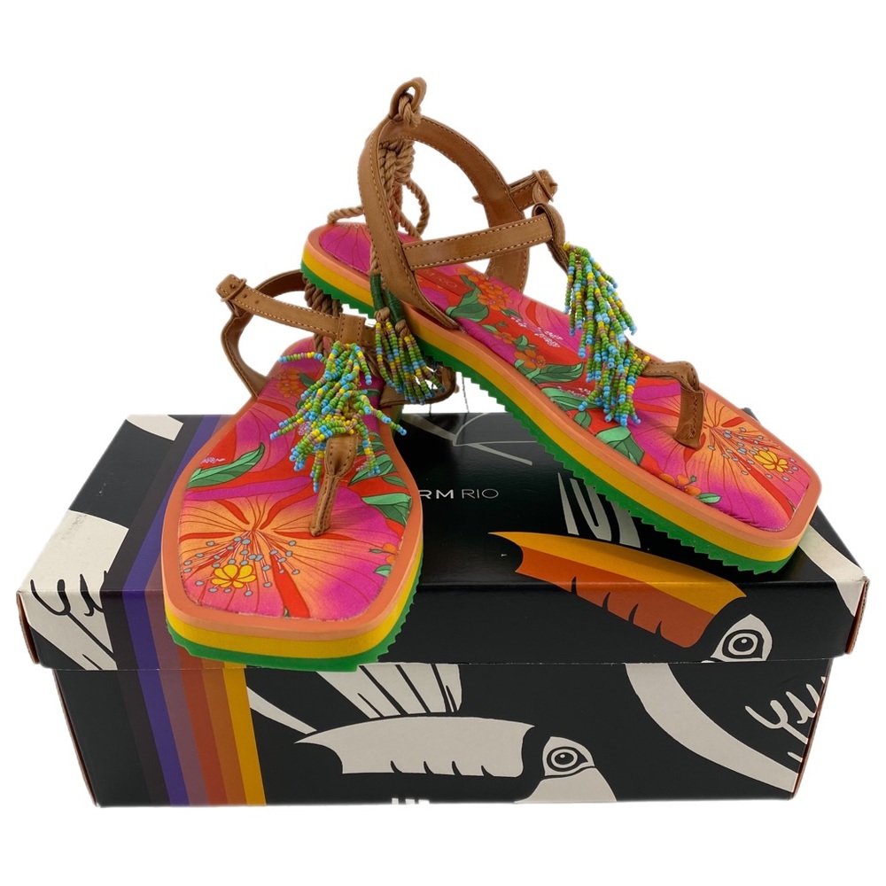 FARM*新シューズライン**Ape**Chinelo Canoa floral pietra Chinelo Canoa Estampado