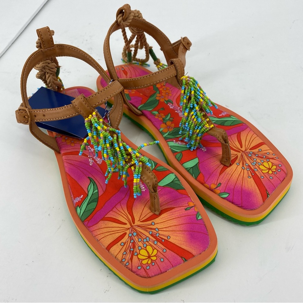 FARM*新シューズライン**Ape**Chinelo Canoa floral pietra Comprar Chinelo Canoa Riqueza Tropical Apé Farm - Ouseup